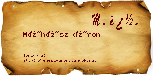 Méhész Áron névjegykártya